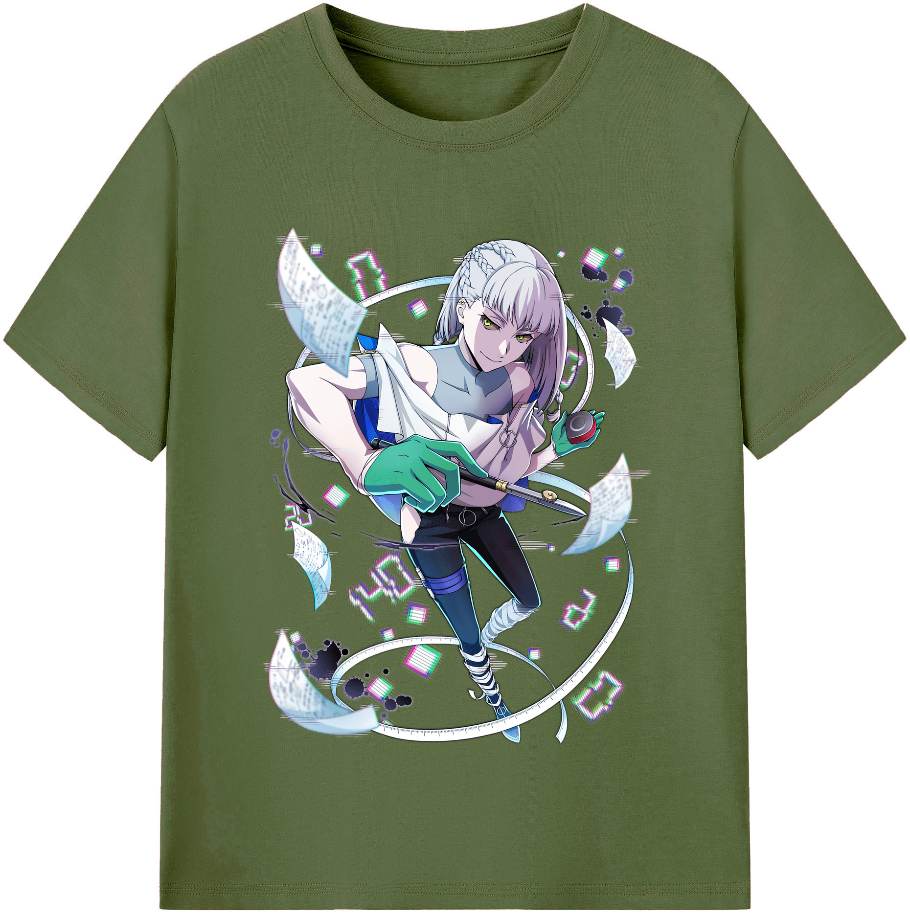 （画像用） 文豪ストレイドッグス Bungo Stray Dogs 綿100％半袖Tシャツ（フロントプリント）